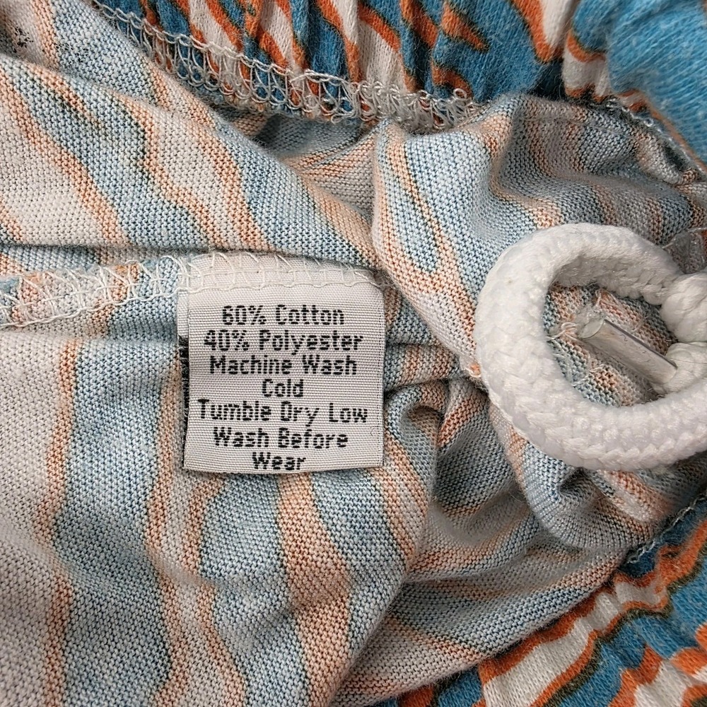 Vintage Miami Dolphins Zubaz Men's XL Pants NFL Zebra Stripes Drawstring USA - Picture 12 of 13